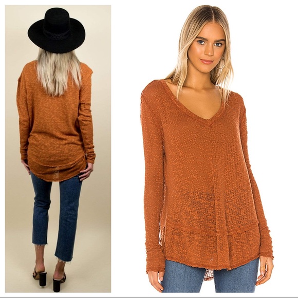 FREE PEOPLE PULLOVER LONG SLEEVES TUNIC TOP A2C - Picture 8 of 16